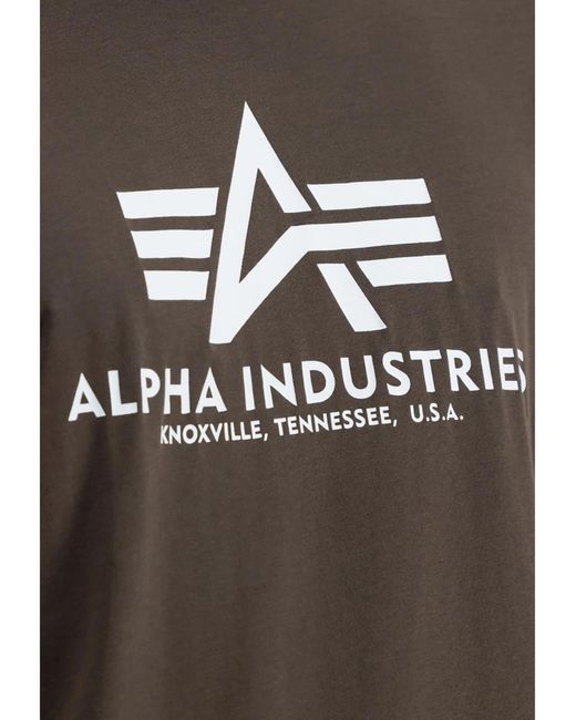 Alpha Industries Shirt Basic Logo in Black für Herren