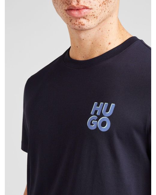 HUGO T-shirt 'dimoniti' in Blue für Herren