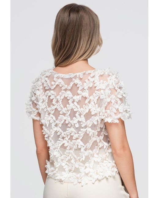 Ombre White Bluse