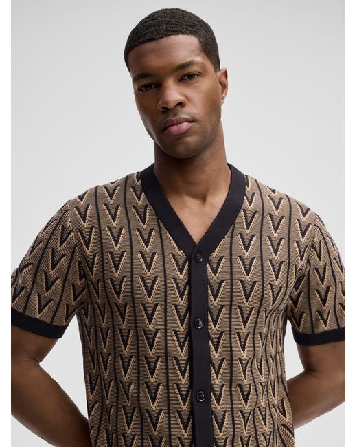 Strellson Strickshirt Robas in Black für Herren