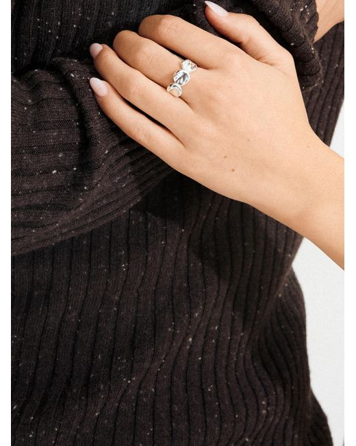 Pilgrim Ring Sparkle in Metallic für Herren