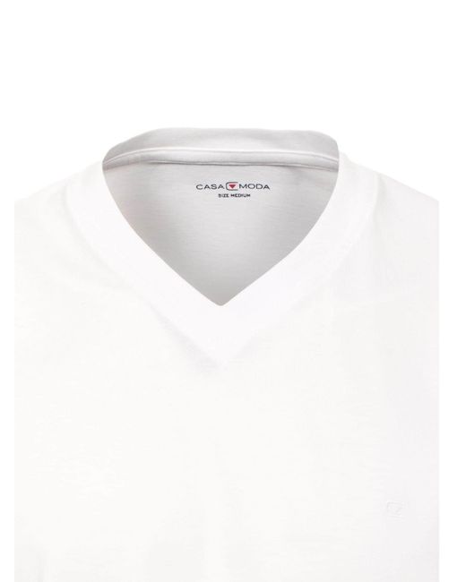CASA MODA Shirt Basic in White für Herren