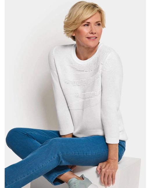 Goldner White Pullover