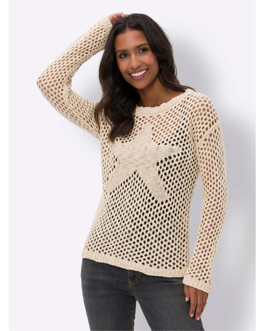 heine White Pullover