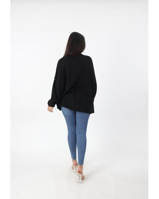 Elara Black Pullover