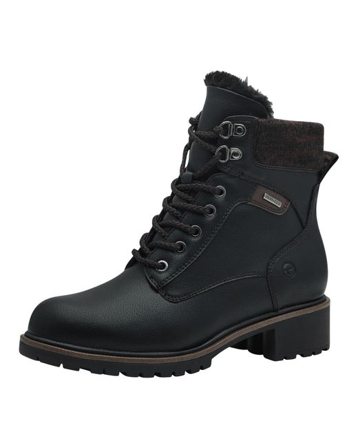 Tamaris Black Schnürstiefelette