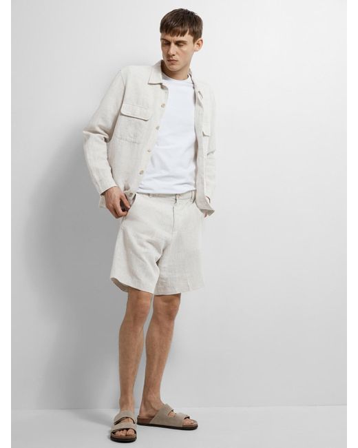 SELECTED Shorts 'mads' in White für Herren