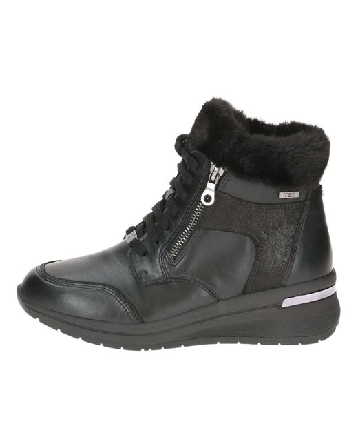 Caprice Black Schnürstiefelette