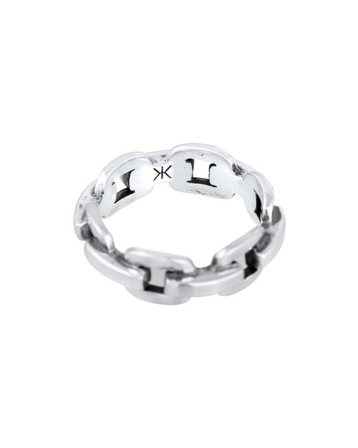 Kuzzoi Ring in Metallic für Herren