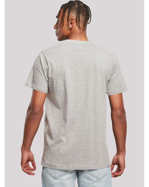 F4NT4STIC T-Shirt Nasa Retro Photo Ad The Future Is Now in Gray für Herren