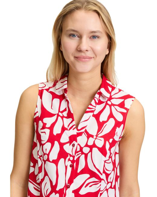 Vera Mont Red Hemdblusenkleid Mit Knopfleiste