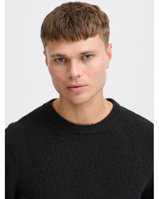 Solid Pullover Sdmack in Black für Herren