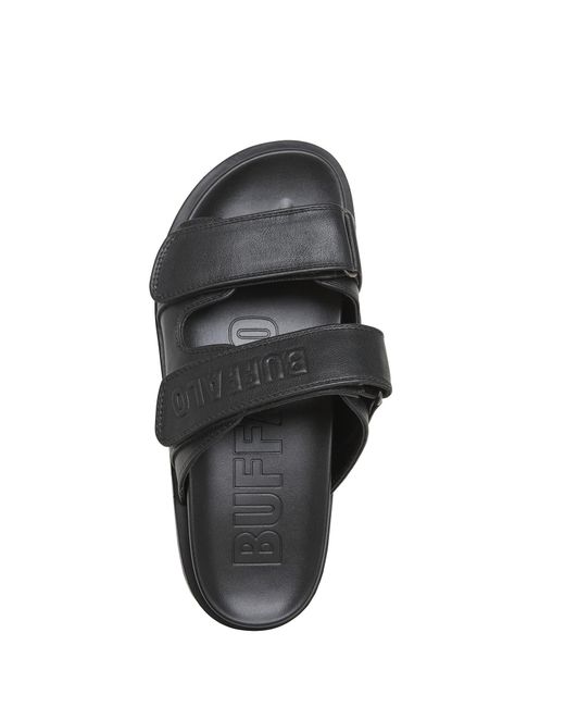 Buffalo Black Pantolette Raya