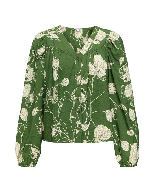 Object Green Bluse Objjacira