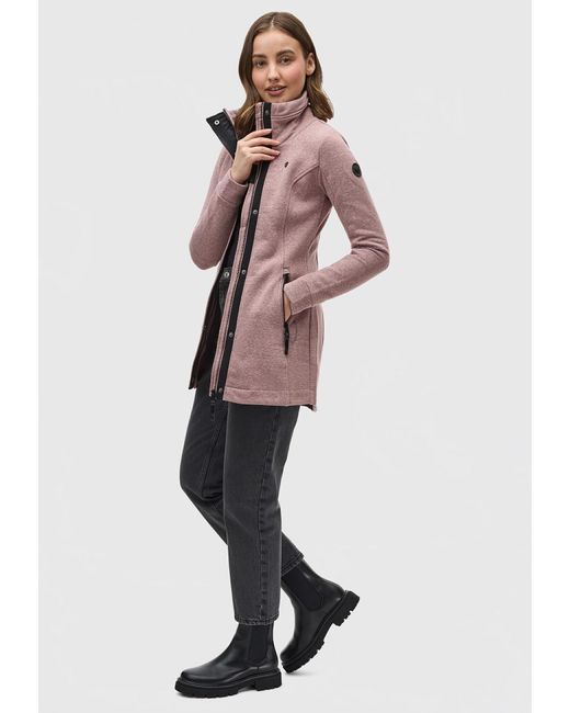 Ragwear Purple Sweatjacke 'Letrice'