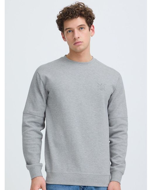 INDICODE Sweatshirtpullover Idalbix in Gray für Herren