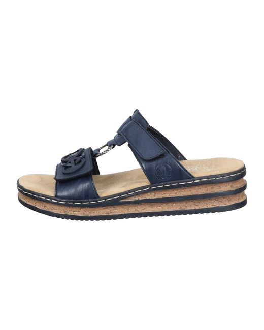 Rieker Blue Pantolette Basic