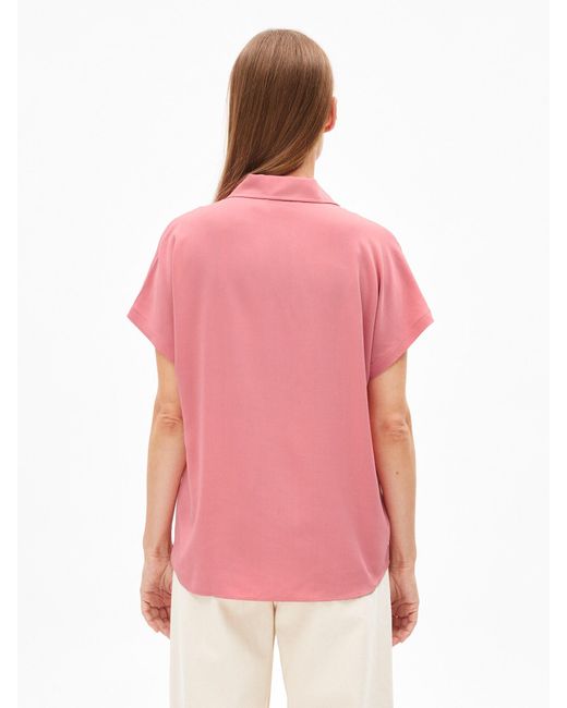 ARMEDANGELS Pink Bluse Aus Lenzing Ecovero Viskose