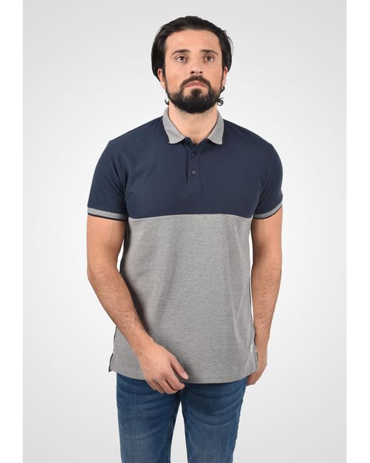 Solid Poloshirt 'corbin' in Blue für Herren