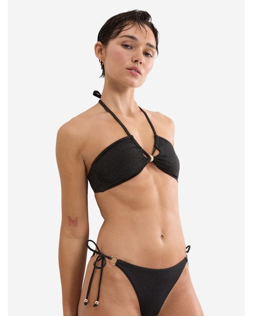 Triumph Black Bandeau Bügel-Bikinitop Label Summer Sunset
