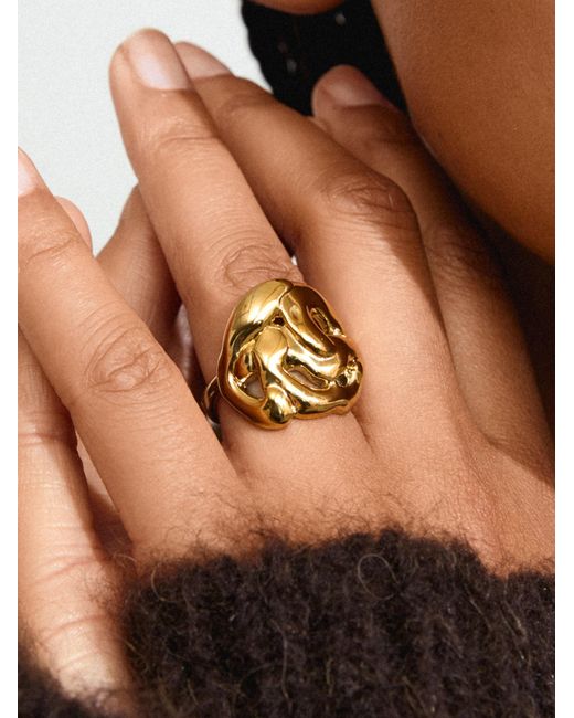 Pilgrim Metallic Ring Luca