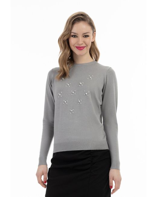 faina Gray Pullover