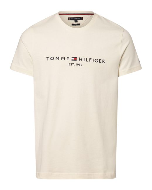 Tommy Hilfiger T-shirt in Natural für Herren