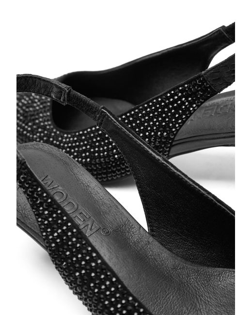 Woden Black Pumps Maxine