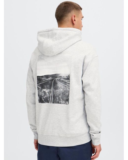 Solid Kapuzenpullover Sddix in White für Herren