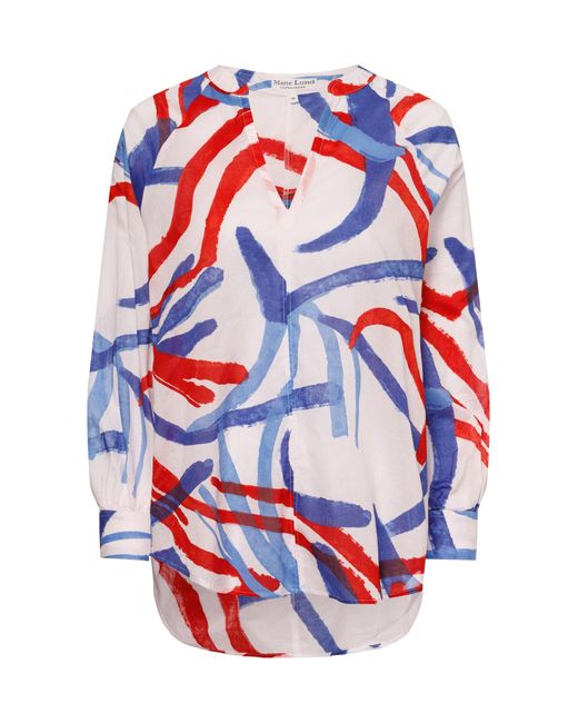 Marie Lund Red Bluse