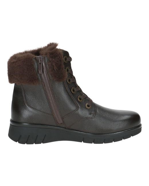 Caprice Black Schnürstiefelette