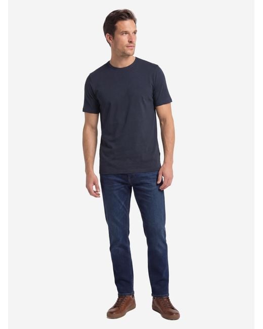 Redmond Shirt Basic in Blue für Herren