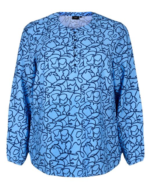 Zizzi Blue Bluse 'Caava'