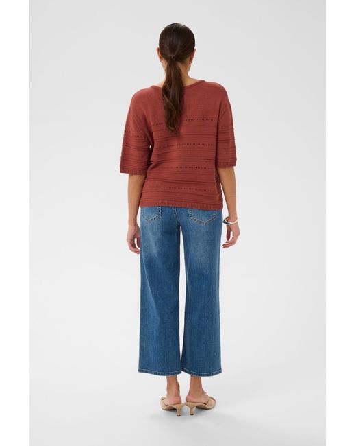 Kaffe Red Pullover