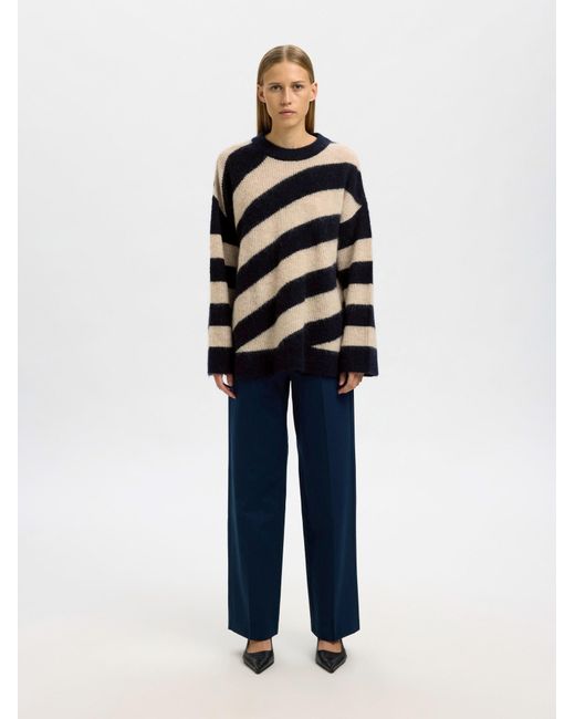 SELECTED Black Pullover Slfalmina