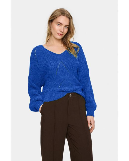 Saint Tropez Blue Pullover 'Felia'