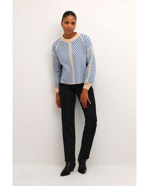 Kaffe Blue Pullover Vera