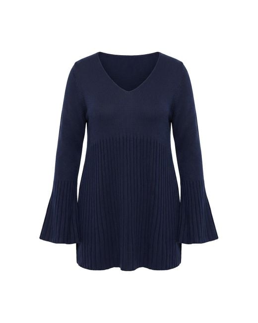 MIAMODA Blue Pullover