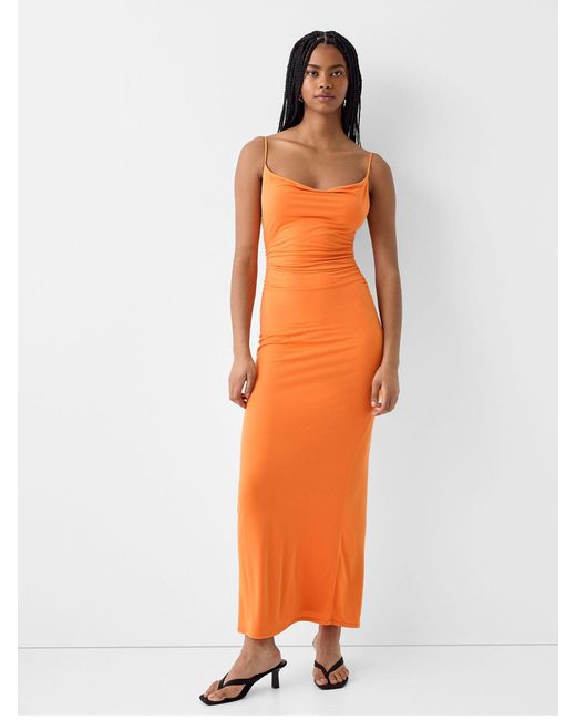 Bershka Orange Kleid