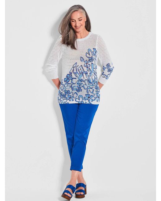 Goldner Blue Druckpullover