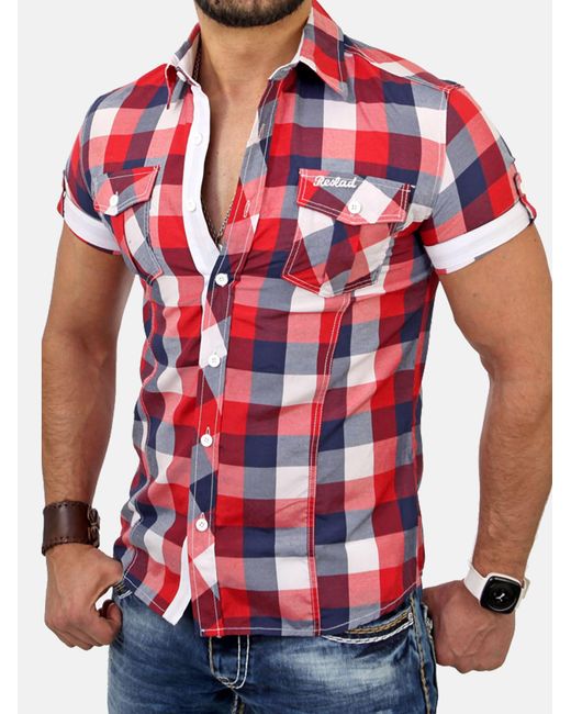 Reslad Hemd Rs7065 in Red für Herren
