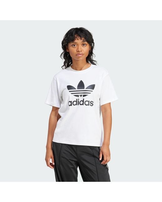 Adidas Originals White T-shirt 'trefoil'