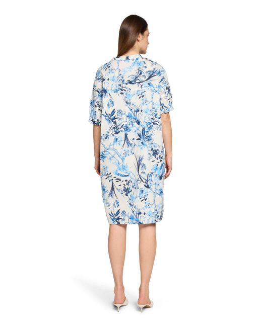 Vera Mont Blue Hemdblusenkleid Mit Knopfleiste