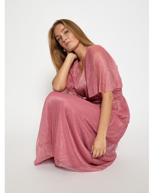 Minus Pink Kleid Msmavena V-Neck Maxi Dress