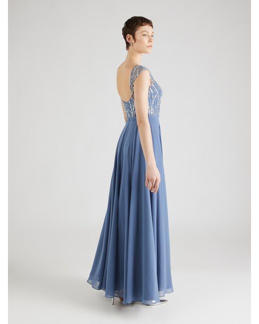 Luxuar Blue Abendkleid