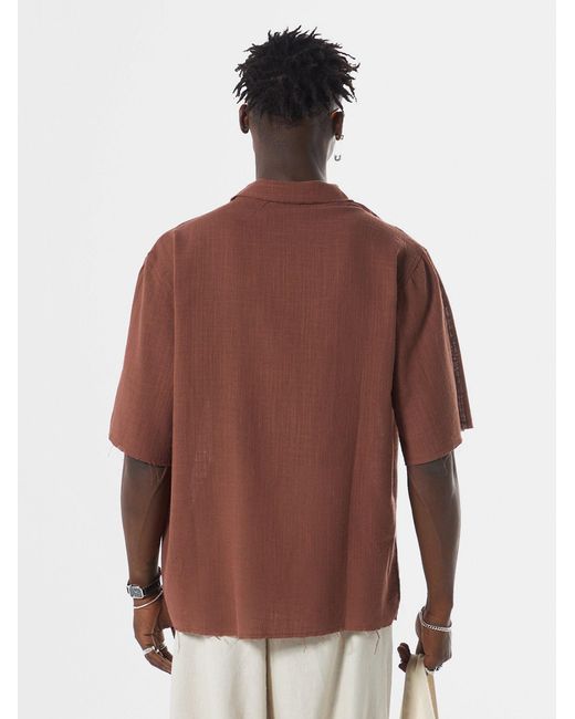 VAMOS CLO Hemd Irving in Brown für Herren