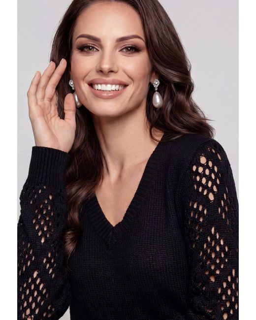 faina Black Pullover