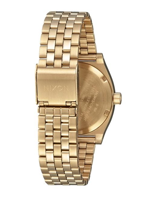 Nixon Uhr Teller in Metallic für Herren