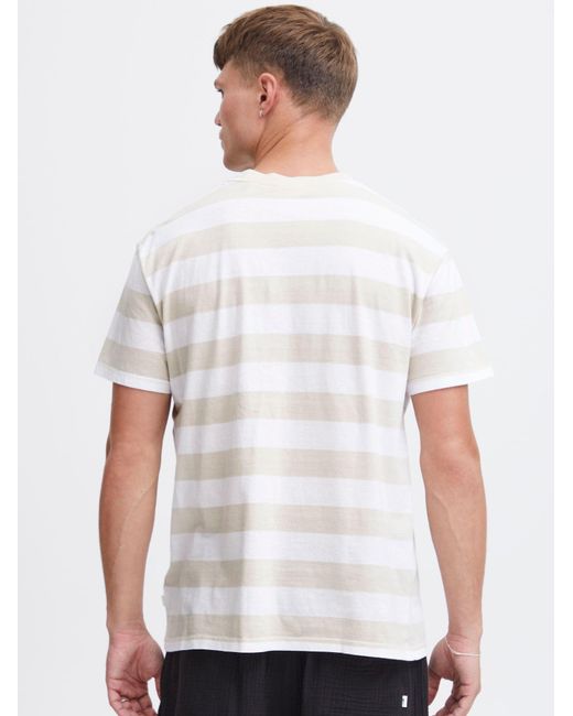 Solid T-Shirt Iko in White für Herren