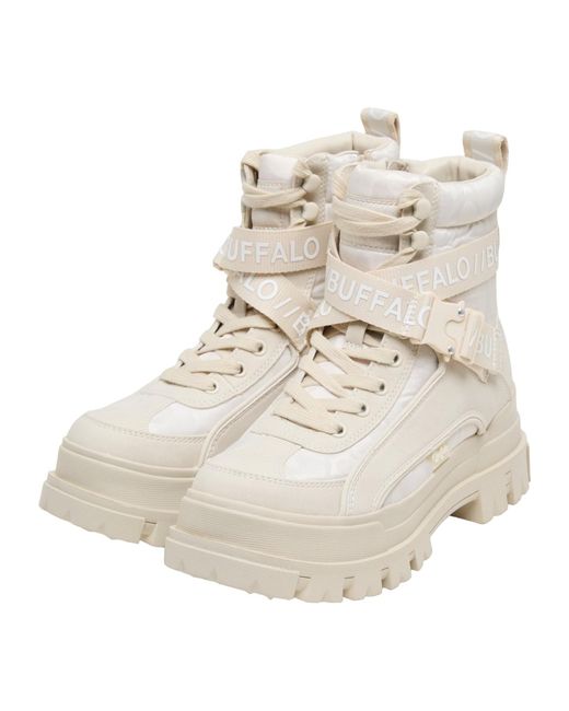 Buffalo Natural Schnürstiefelette Aspha
